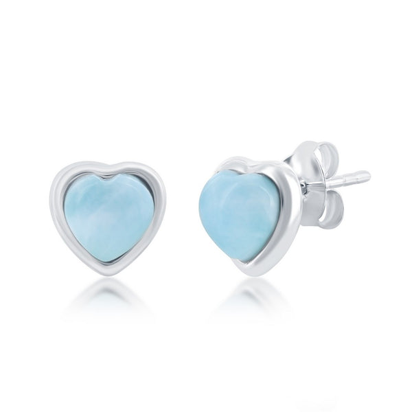 Larimar studs