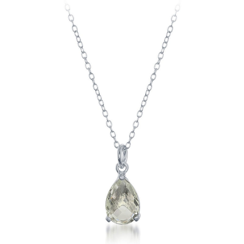 Sterling Silver Tear Drop Necklace