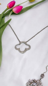 Sterling Silver Clover Necklace