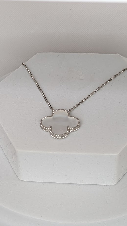 Sterling Silver Clover Necklace