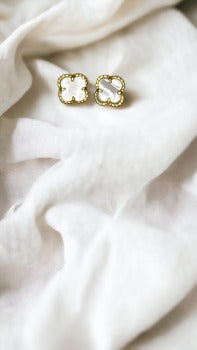 Clover Gold Plated Earrings