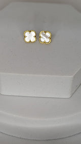 Clover Gold Plated Earrings