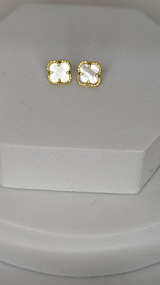 Clover Gold Plated Earrings