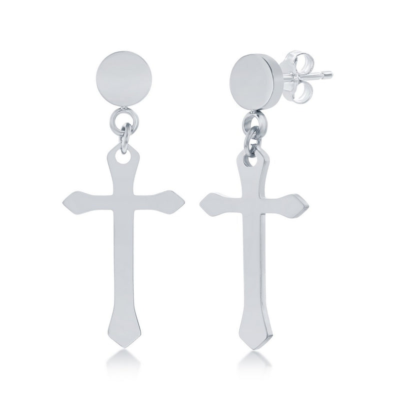 Long Cross Earrings