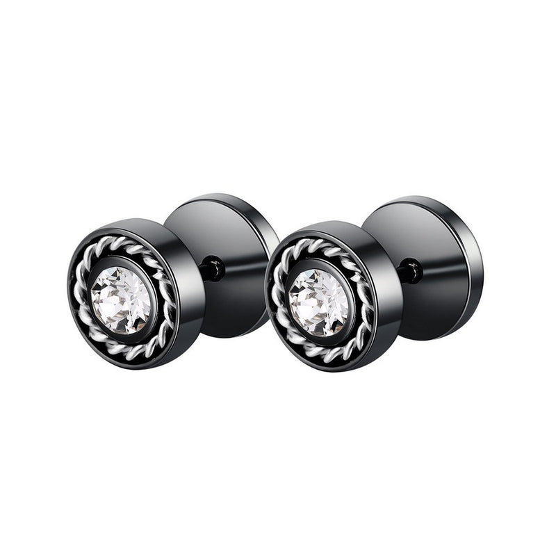 Men's Studded Rope Earrings