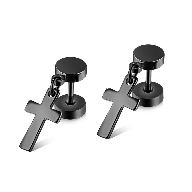 Cross Charm Earrings