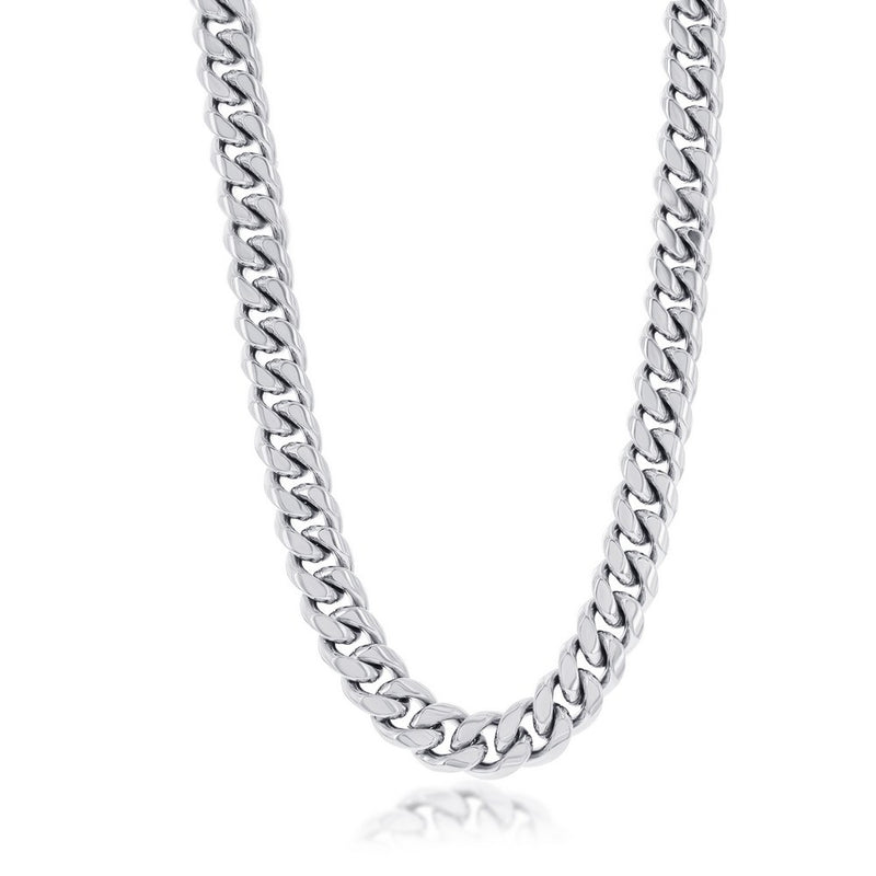 Stainless Steel 10mm Cuban Chain Necklace