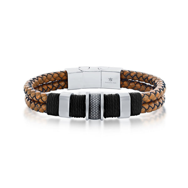 Double Strand Leather Bracelet