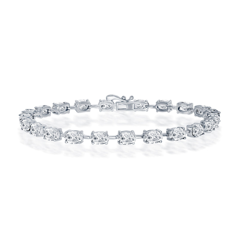 White Topaz Tennis Bracelet