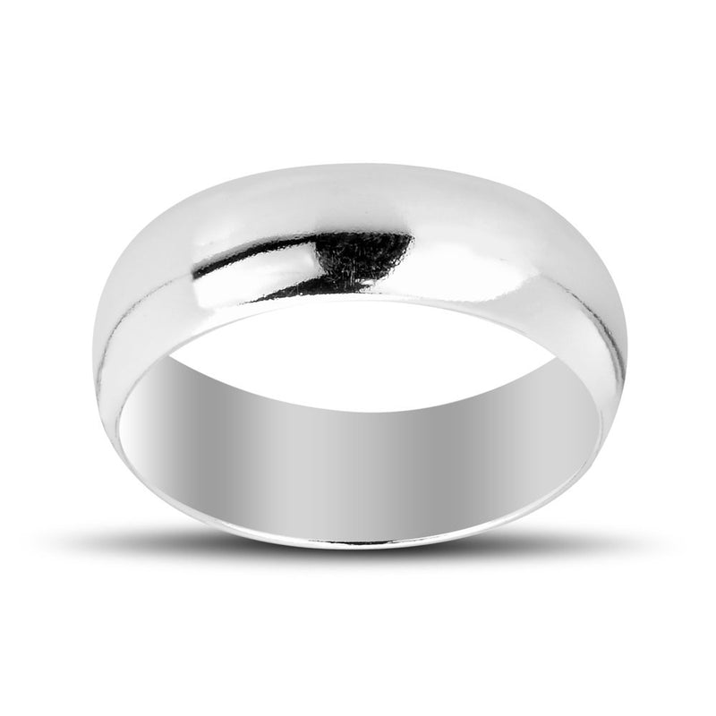 Sterling Silver, 6mm Wedding Band