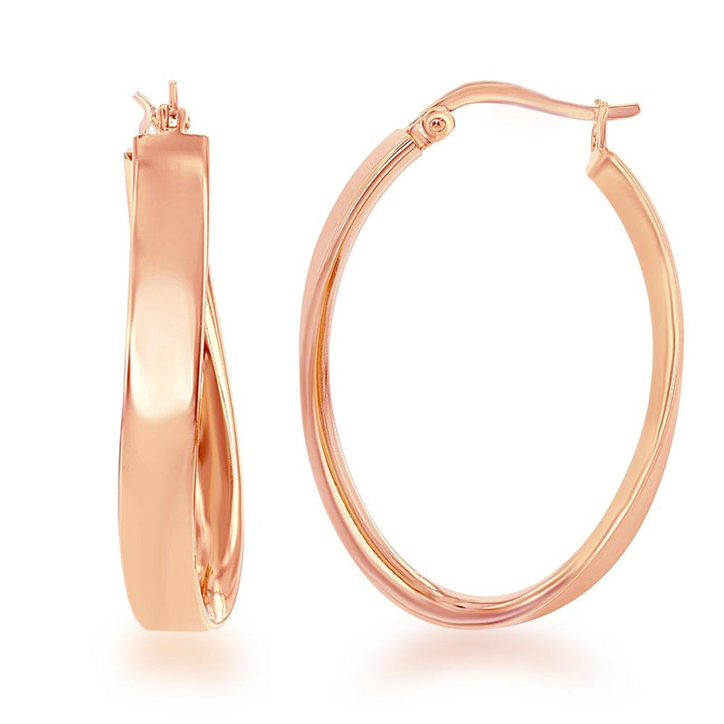 Rose Gold Hoop Earrings