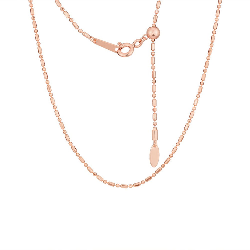 Sterling Silver Rose Gold Plated Adjustable