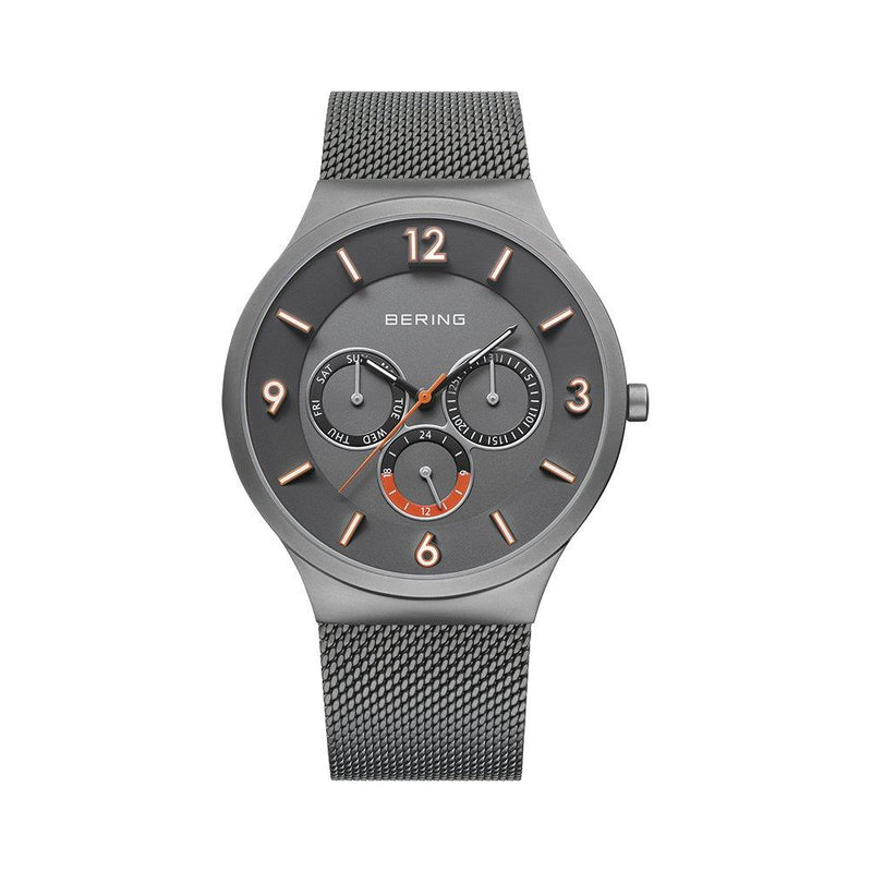 Men's Bering Watch With Grey Milanese Strap