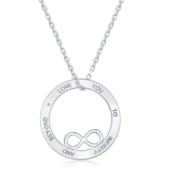 Sterling Silver “Love you to Infinity and Beyond”