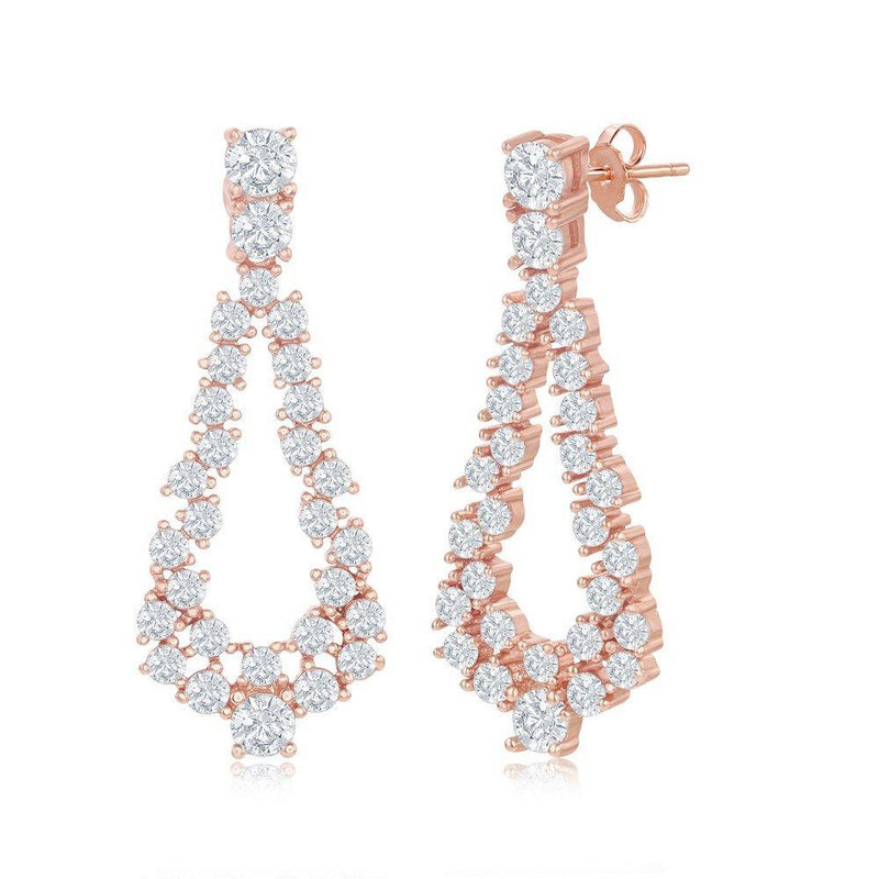 Rose Gold Statement Earrings