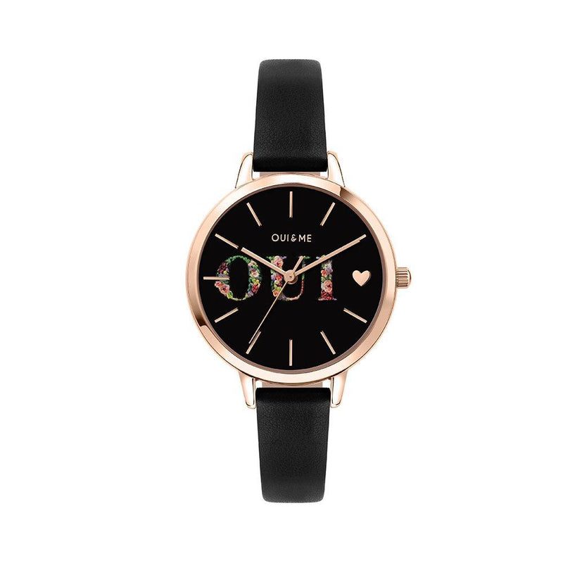 Oui & Me Ladies leather strap watch