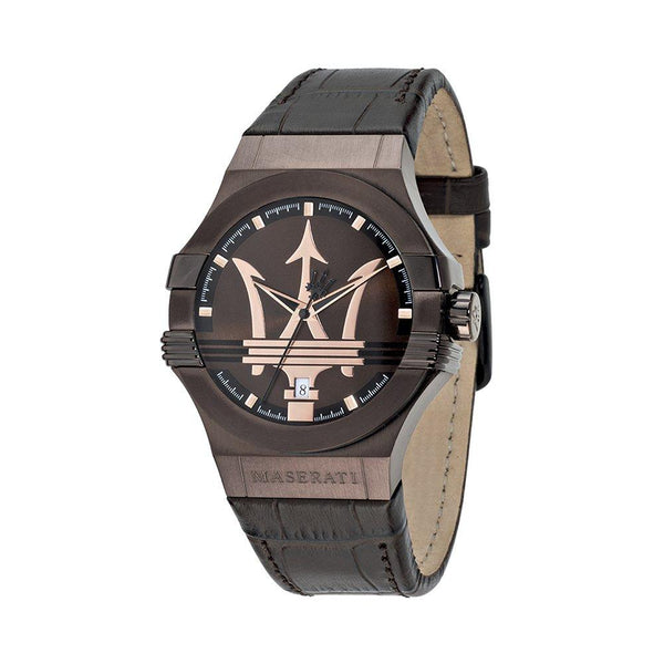 Men's Maserati Leather Watch