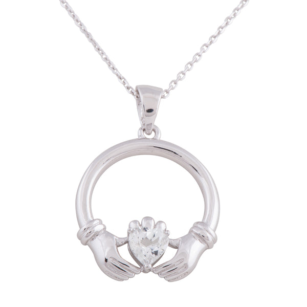 Sterling Silver Claddagh Pendant