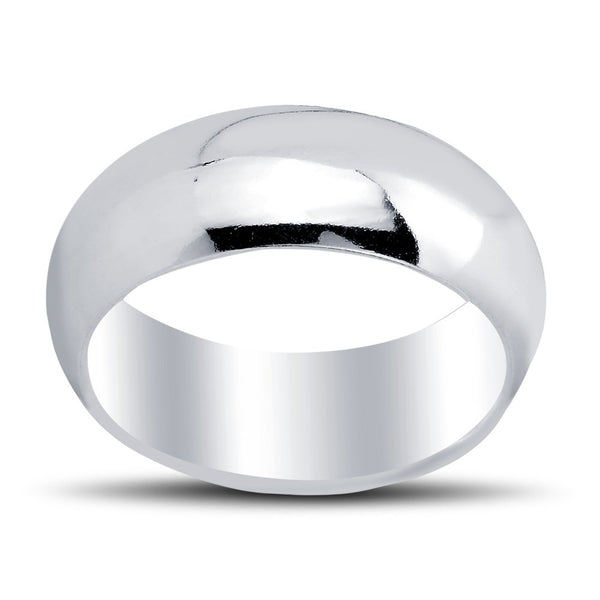 Sterling Silver 8mm Band Ring