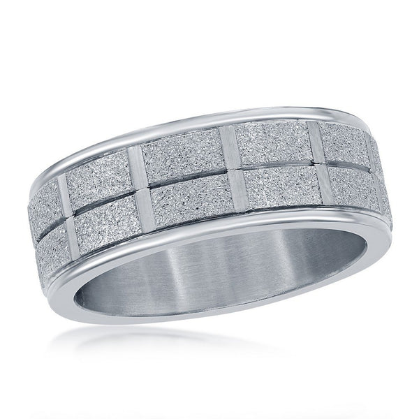 Stainless Steel, Men's Silver Ring