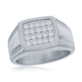 Stainless Steel Men's Square Ring