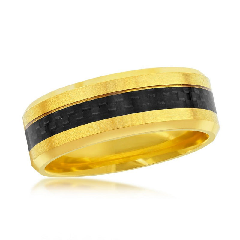 Men's Stainless Steel Gold Ring