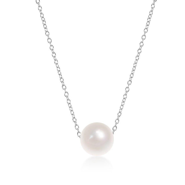 Sterling Silver Single Threaded Freshwater Pearl Necklace