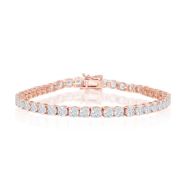 4mm Rose Gold Tennis Bracelet