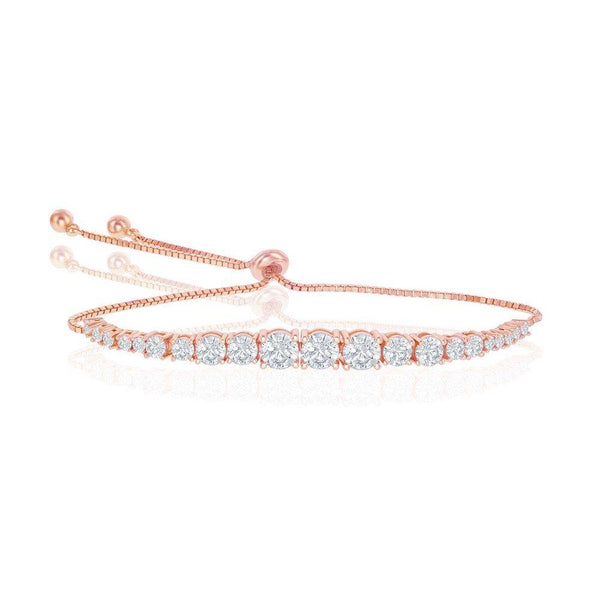 Rose Gold Bolo Tennis Bracelet