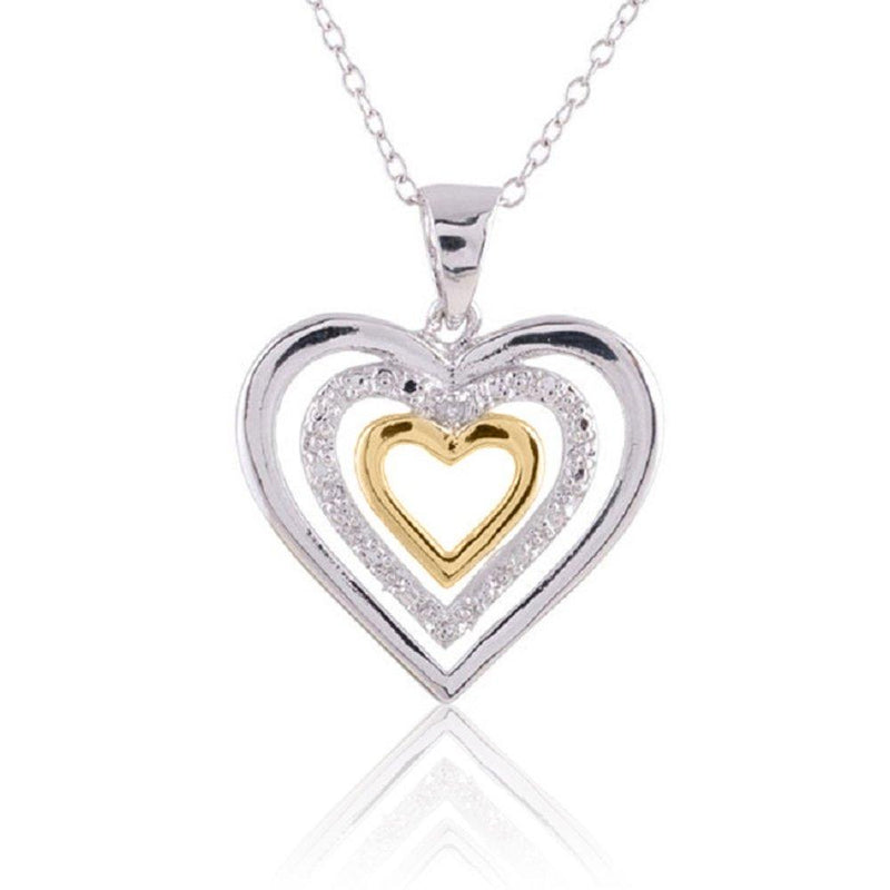 Multi Heart Pendant with 0.01 CT