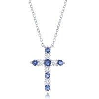 Blue Sapphire Cross