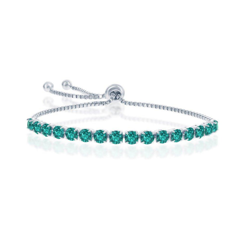 Emerald Adjustable Bracelet