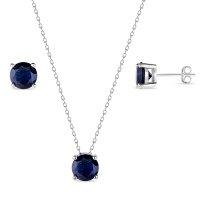 Blue Sapphire Round Set