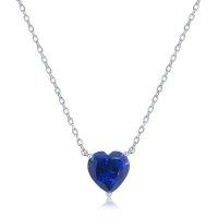 Sapphire Heart Necklace