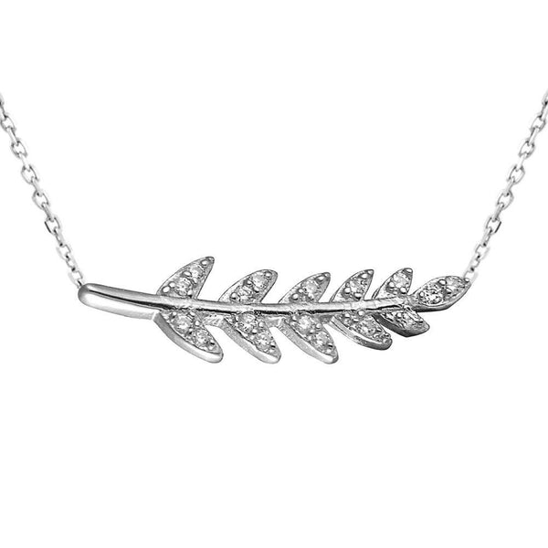 Sterling Silver Leaf Necklace