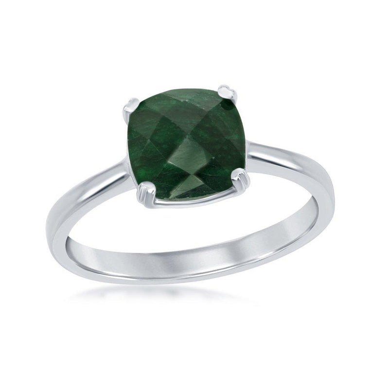 Square Emerald Ring