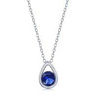 Tear Drop Sapphire Necklace